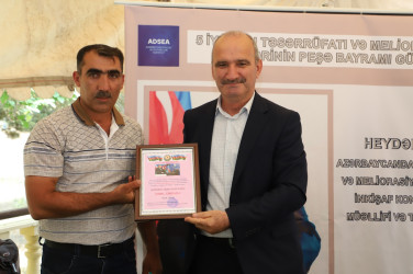 Su təsərrüfatı və meliorasiya işçilərinin  peşə bayramı qeyd olunub