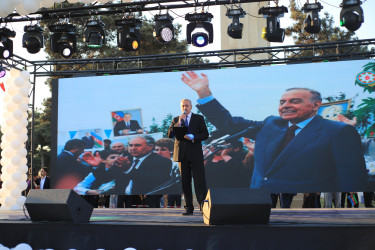 Neftçala rayonunda Ulu Öndər Heydər Əliyevin 100 illik yubileyi ilə əlaqədar möhtəşəm konsert proqramı təşkil olunub