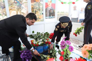 Neftçala rayonunda şəhid Xankişiyev Elşən Elşad oğlunun, Səmədov Camal Vüqar oğlunun il mərasimləri keçirilib