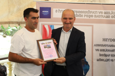 Su təsərrüfatı və meliorasiya işçilərinin  peşə bayramı qeyd olunub