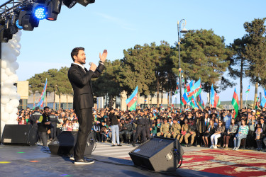 Neftçala rayonunda Ulu Öndər Heydər Əliyevin 100 illik yubileyi ilə əlaqədar möhtəşəm konsert proqramı təşkil olunub