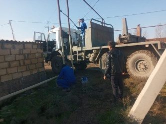 Neftçala rayonunun Mirzəqurbanlı  kəndi  qazlaşdırılır
