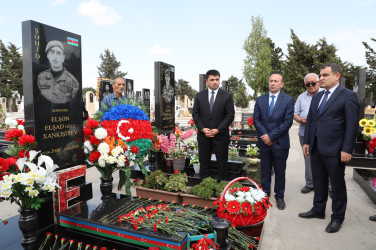 Neftçala rayonunda şəhid Xankişiyev Elşən Elşad oğlunun, Səmədov Camal Vüqar oğlunun il mərasimləri keçirilib