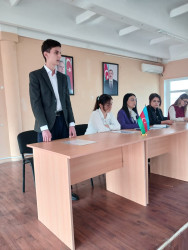 "Konstitusiya və Suverenlik ili" və "Uşaq hüquqları aylığı" çərçivəsində “Azərbaycan Respublikasının Konstitusiyasında uşaq hüquqları” adlı maarifləndirici tədbir keçirilib.