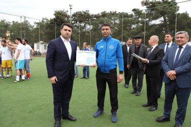 Neftçala rayonunda Ümummilli Lider Heydər Əliyevin xatirəsinə həsr olunan mini futbol turnirinin final mərhələsi keçirilib