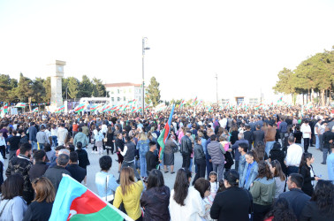 Neftçala rayonunda Ulu Öndər Heydər Əliyevin 100 illik yubileyi ilə əlaqədar möhtəşəm konsert proqramı təşkil olunub