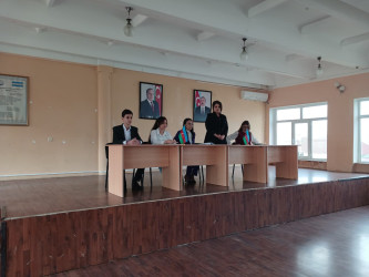"Konstitusiya və Suverenlik ili" və "Uşaq hüquqları aylığı" çərçivəsində “Azərbaycan Respublikasının Konstitusiyasında uşaq hüquqları” adlı maarifləndirici tədbir keçirilib.