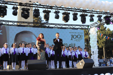 Neftçala rayonunda Ulu Öndər Heydər Əliyevin 100 illik yubileyi ilə əlaqədar möhtəşəm konsert proqramı təşkil olunub