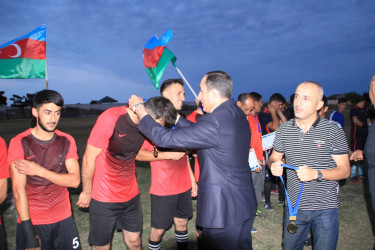 Neftçala rayonunda şəhər, qəsəbə və kəndlər arasında futbol birinciliyinin final görüşü keçirilib