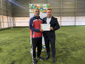 Ümumtəhsil məktəbləri arasında mini-futbol idman növü üzrə rayon turnirinin final mərhələsi və mükafatlandırma mərasimi olub